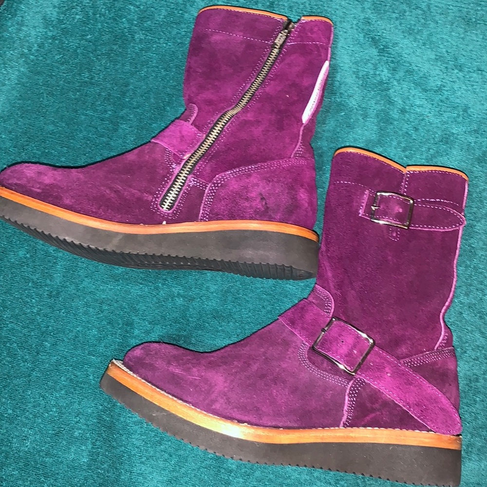 Two Thousand Never suede boots by Patrick Winget